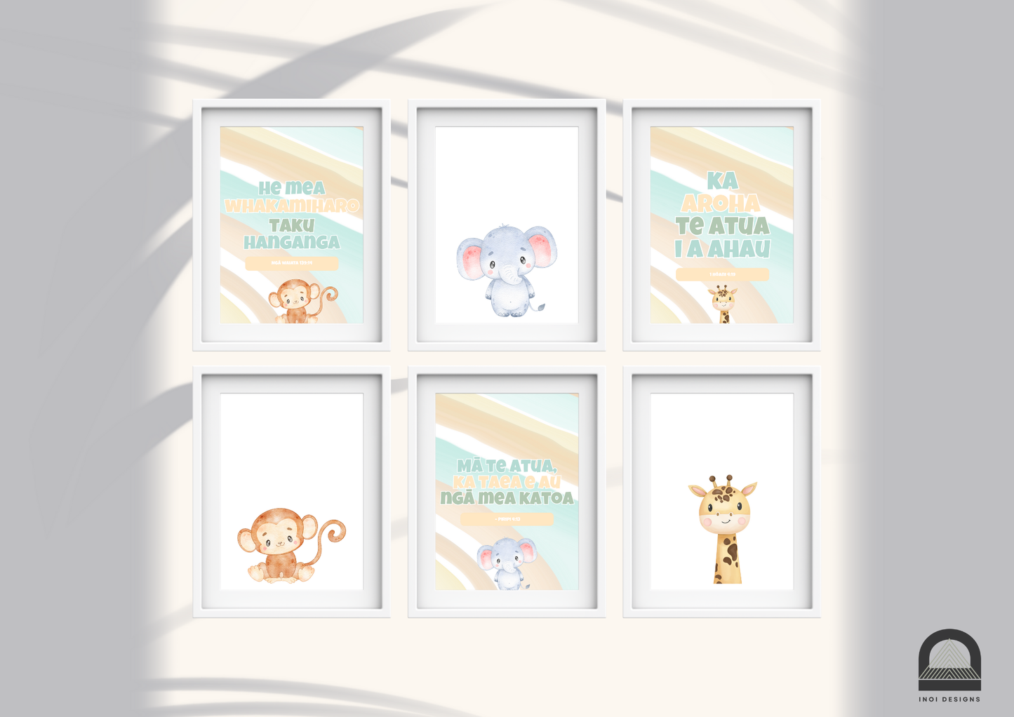 6pc Kids affirmations set - Faith inspired print