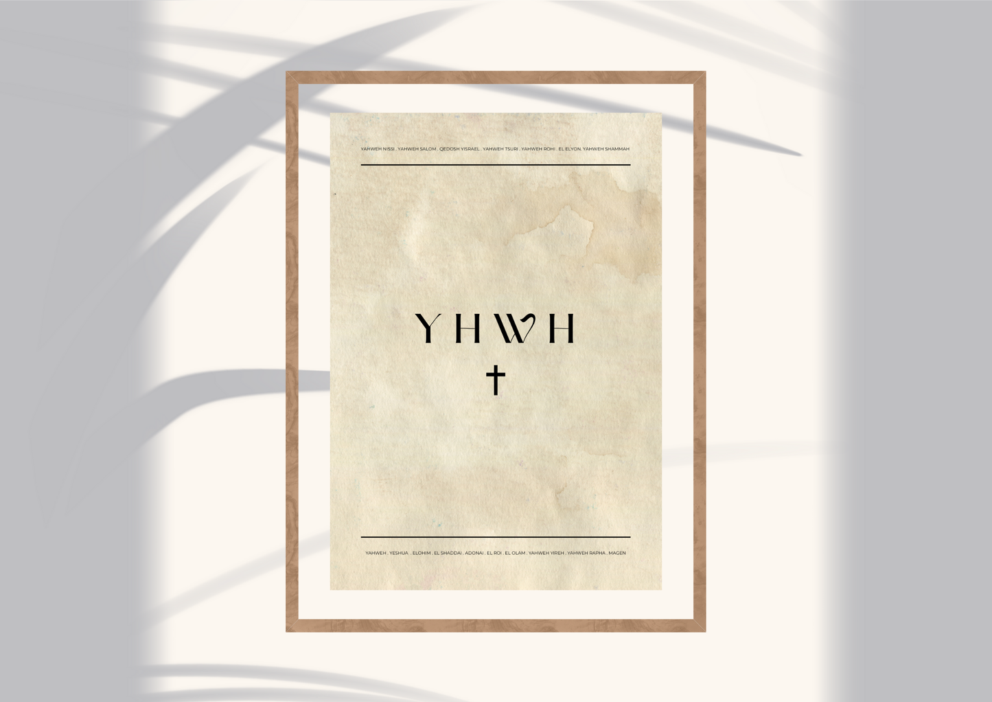 YHWH - Faith inspired print