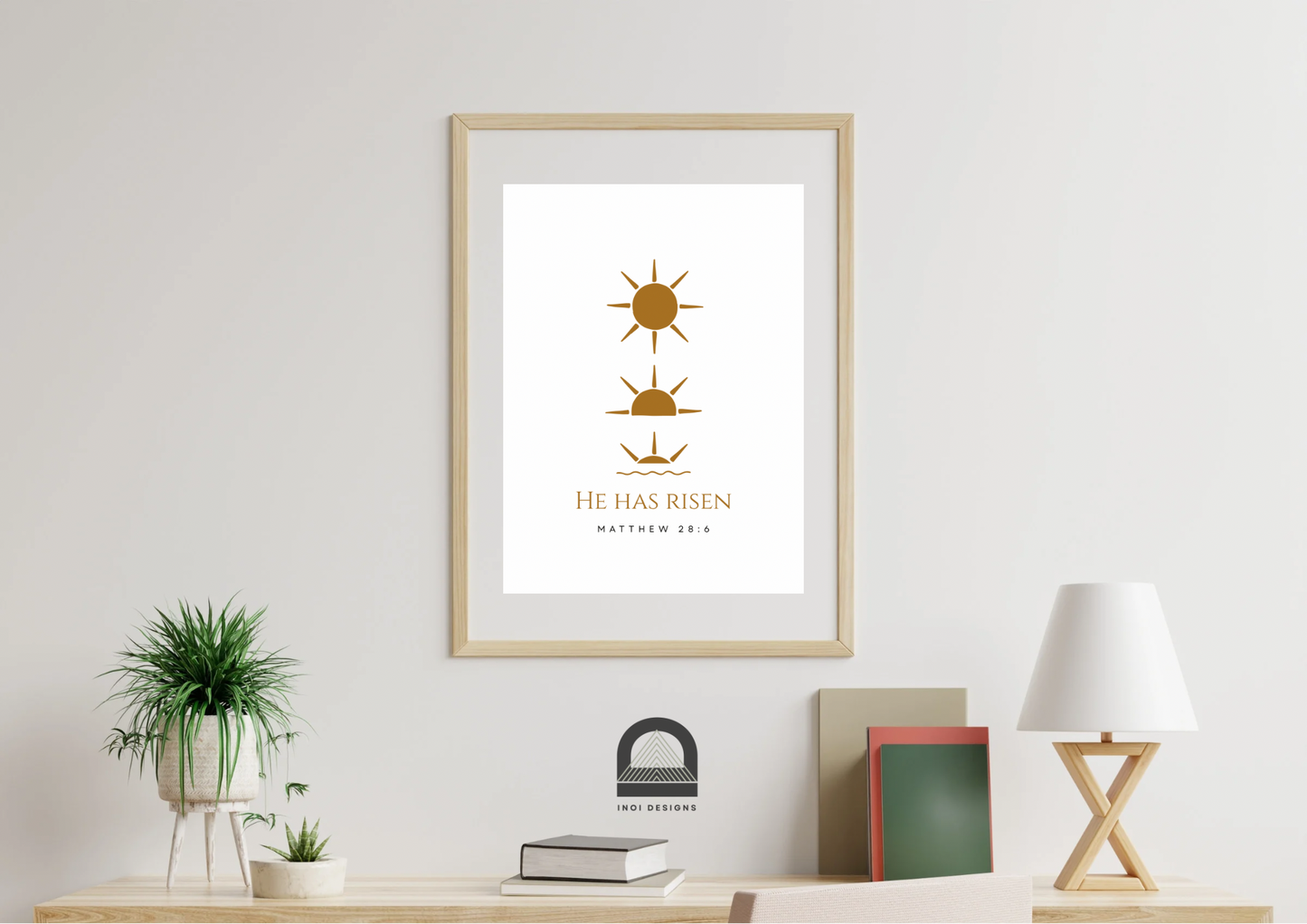 He has risen - Single digital print
