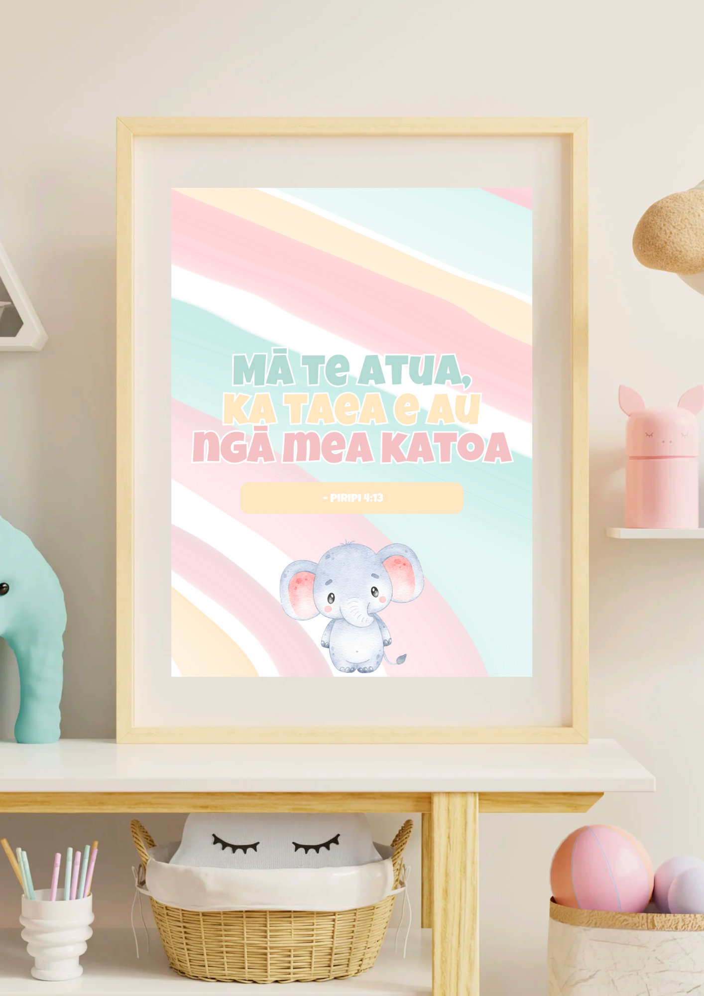 6pc Kids affirmations set - Faith inspired print
