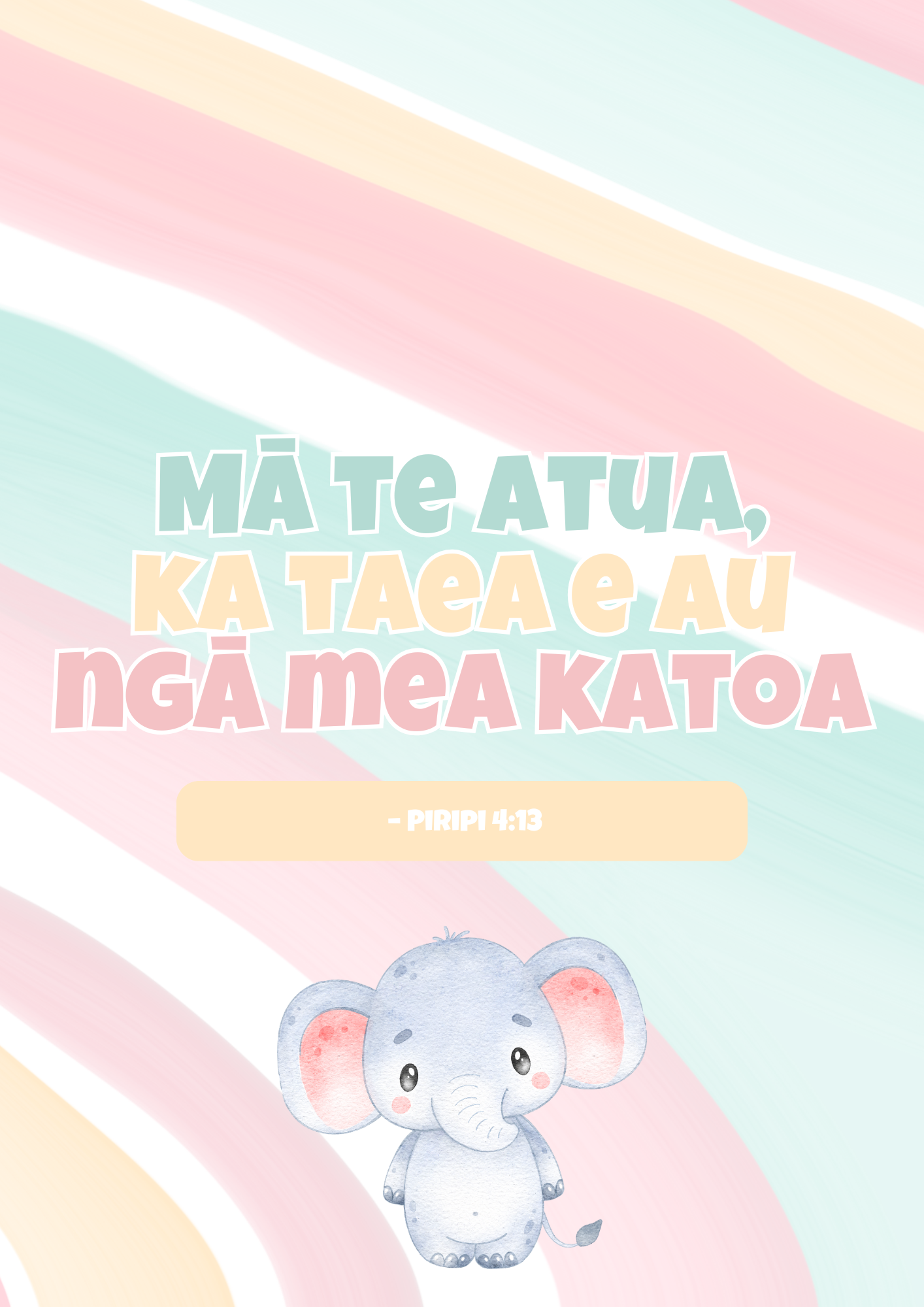 6pc Kids affirmations set - Faith inspired print