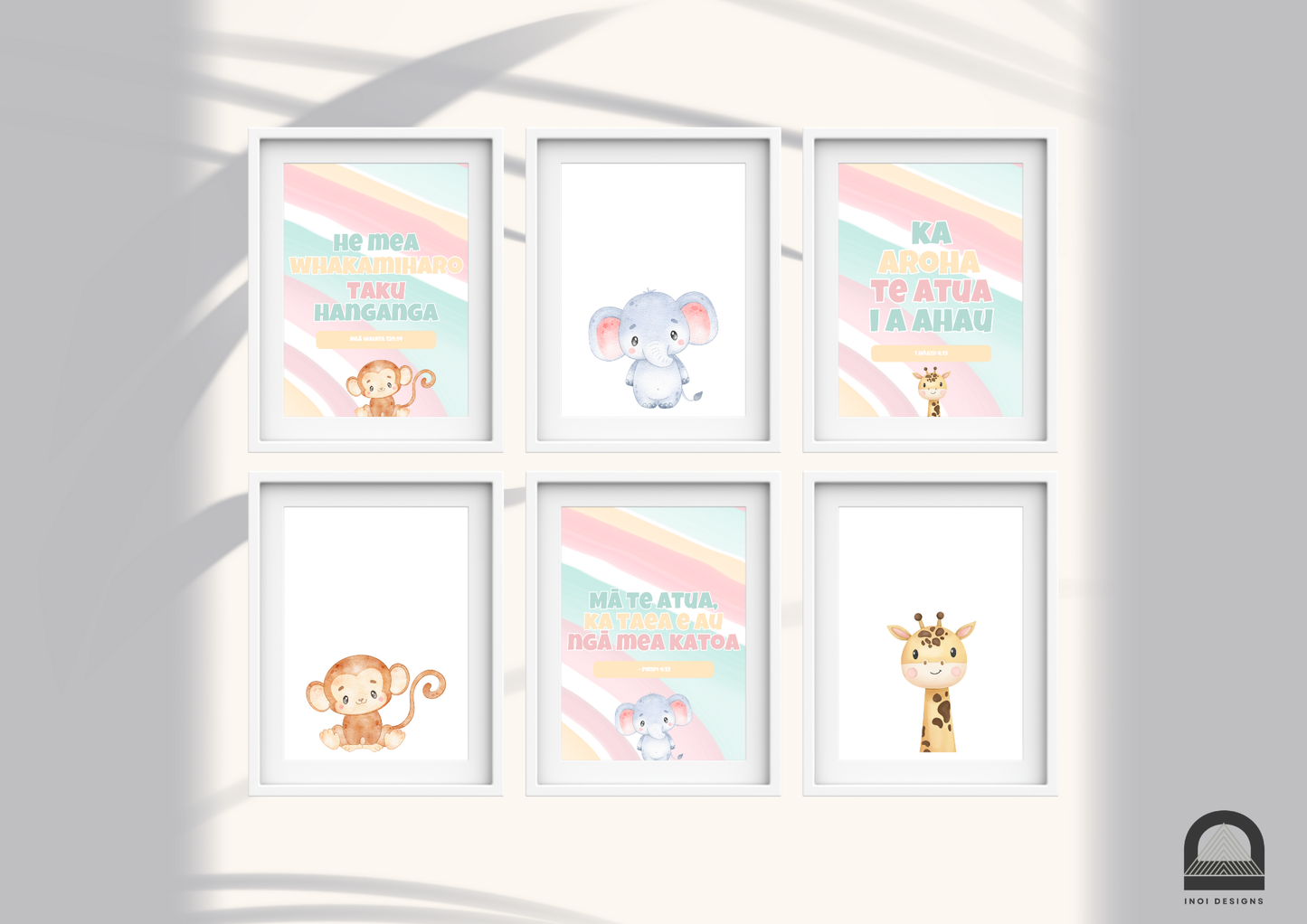 6pc Kids affirmations set - Faith inspired print