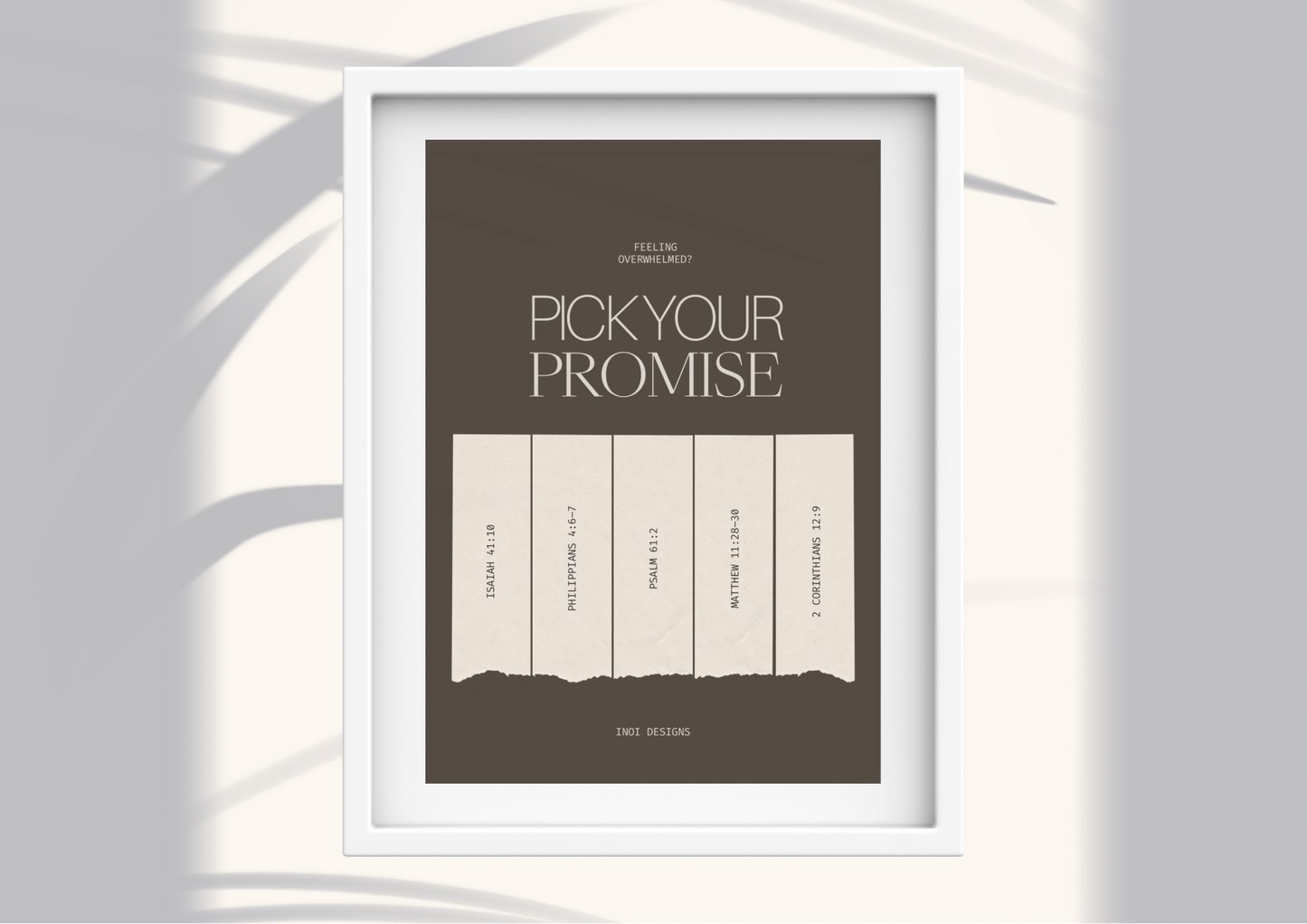 Pick your promise - Faith inspired print