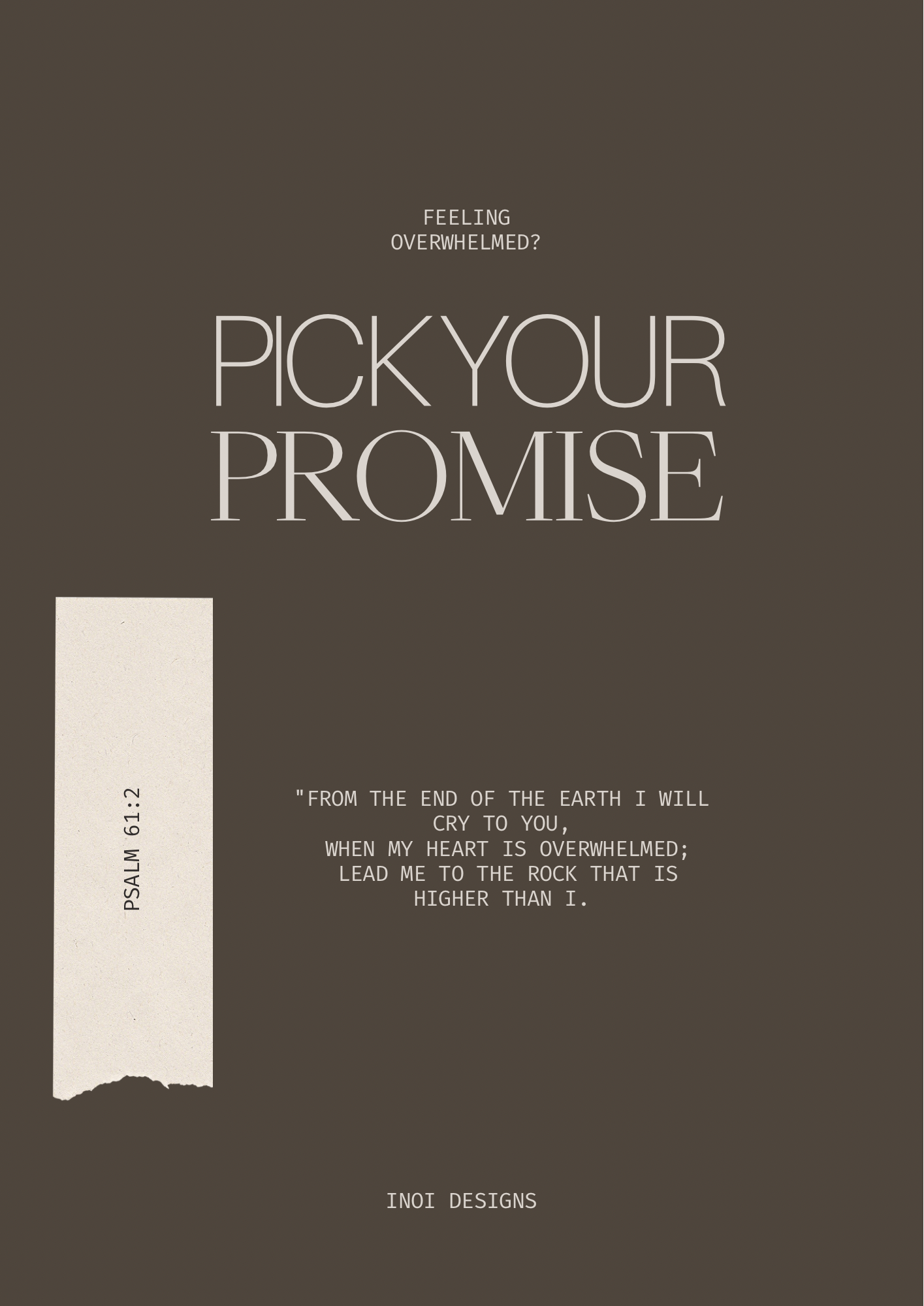 Pick your promise - Faith inspired print