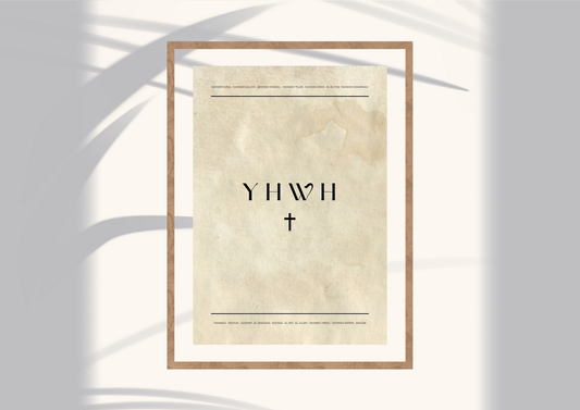 YHWH - Faith inspired print