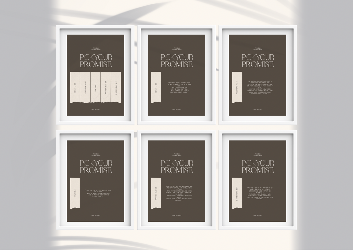Pick your promise - Faith inspired print